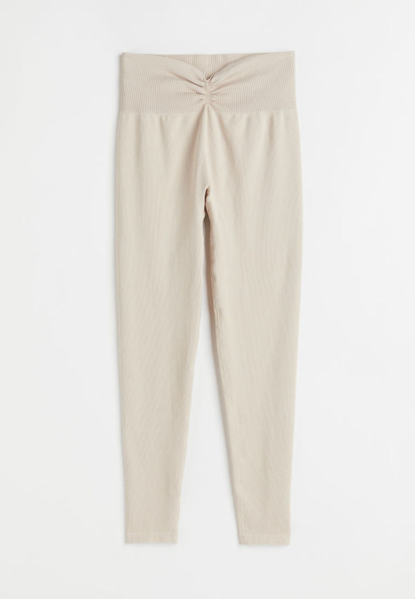 H & M - Seamless träningstights - Beige