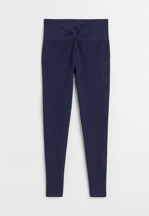 H & M - Seamless träningstights - Blå
