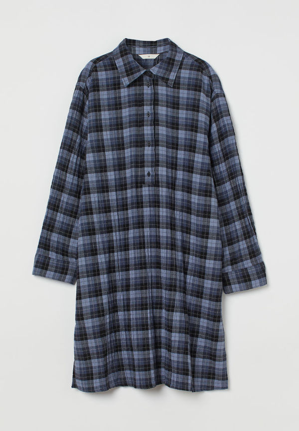 H & M - Skjortklänning - Blå