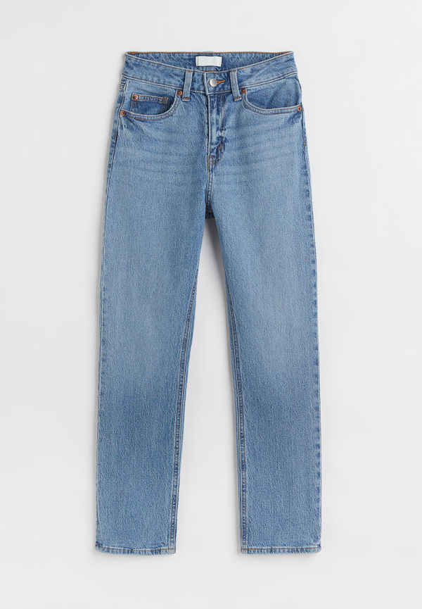 H & M - Slim High Ankle Jeans - Blå
