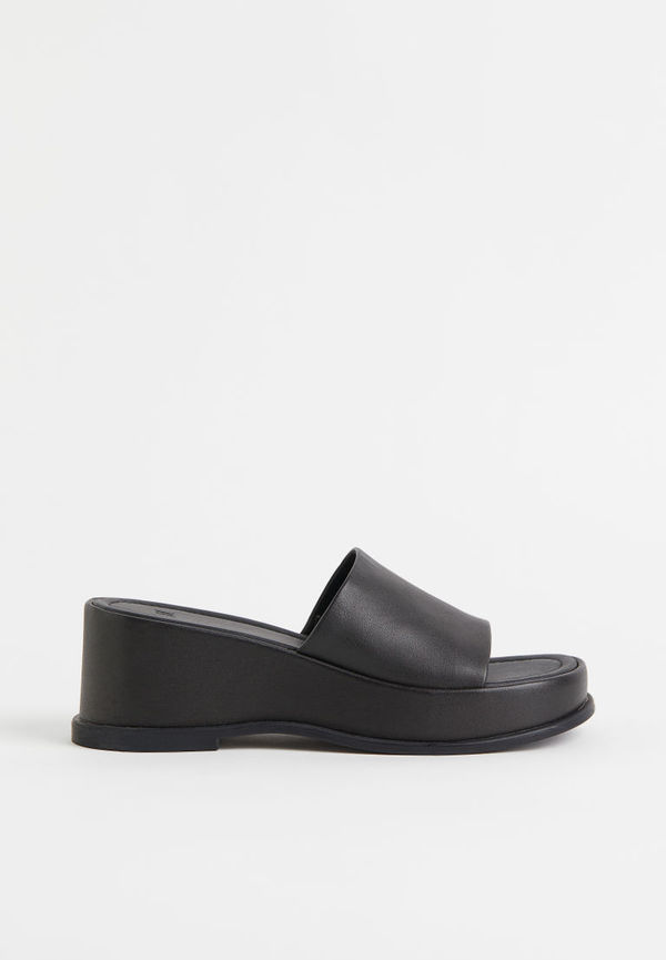 H & M - Slip in-sandaler - Svart