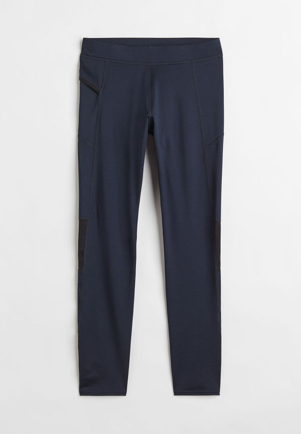 H & M - Snabbtorkande löpartights - Blå