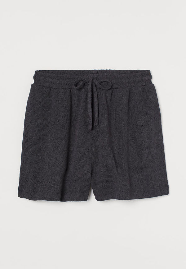 H & M - Stickade shorts - Grå