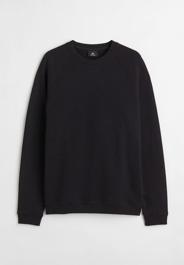 H & M - Sweatshirt Regular Fit - Svart