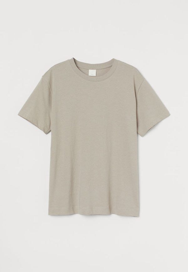 H & M - T-shirt i bomull - Brun