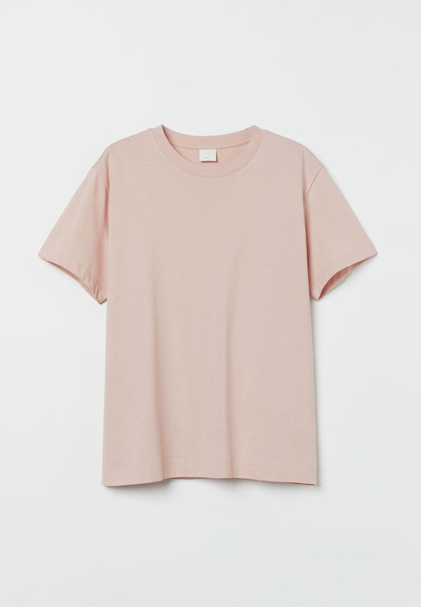 H & M - T-shirt i bomull - Rosa
