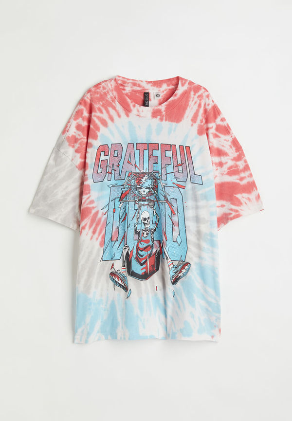 H & M - T-shirt med tryck - Röd