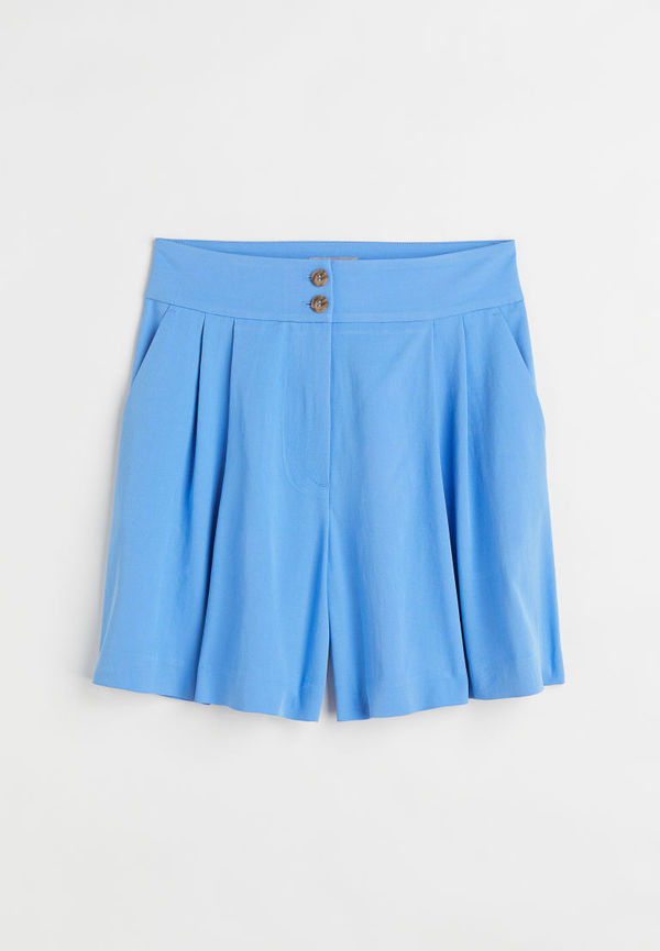 H & M - Vida shorts i linmix - Blå