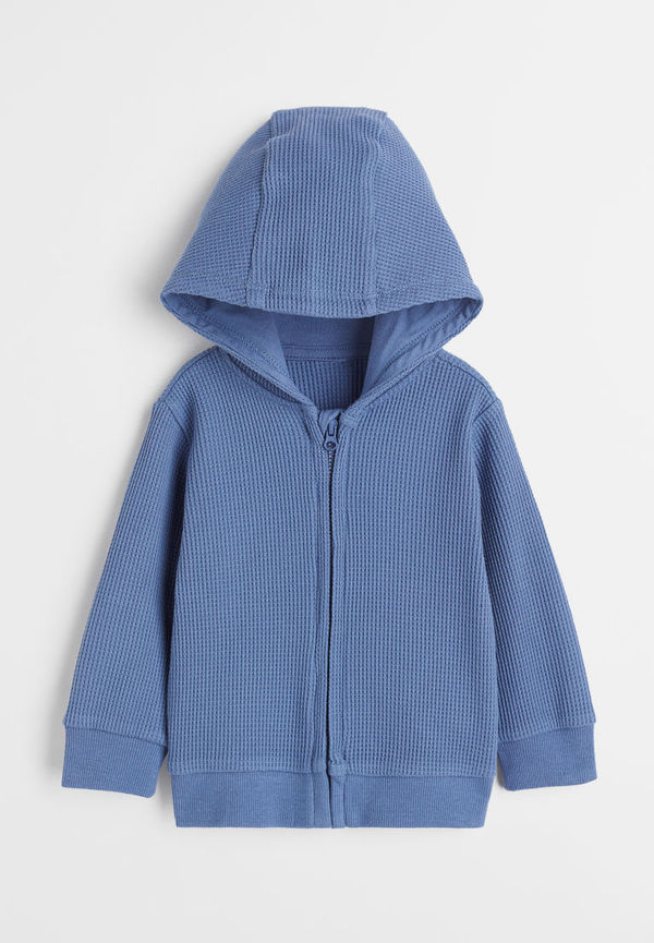 H & M - Våfflad munkjacka - Blå