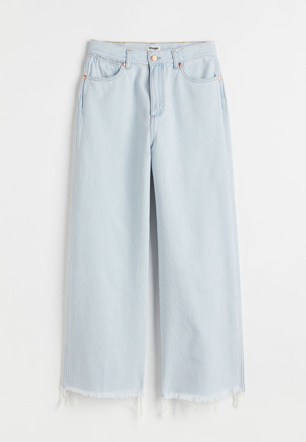 H & M - World Wide Beskuren Jeans - Blå