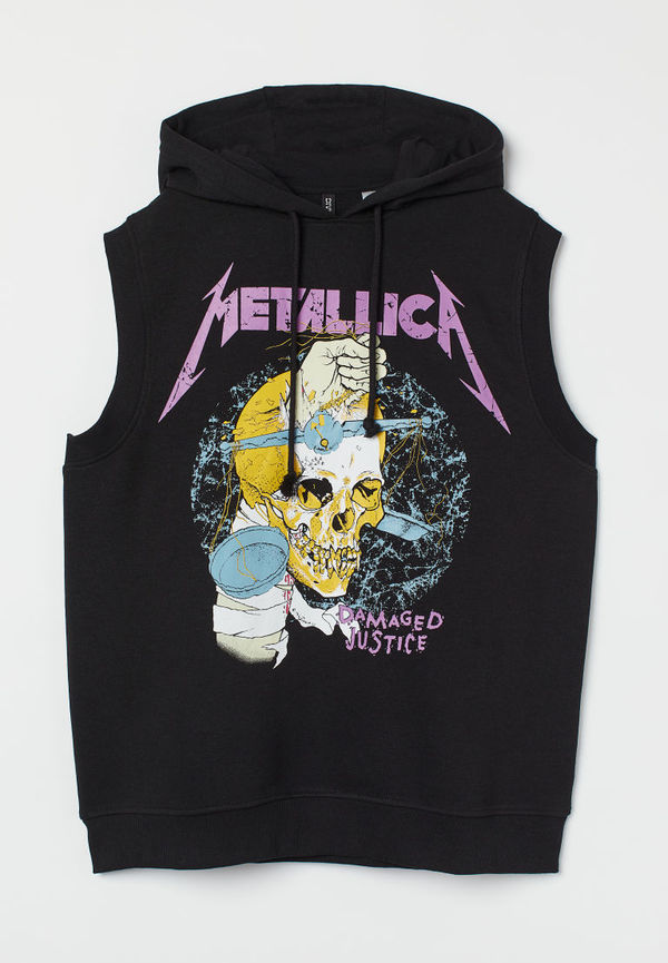 H & M - Ärmlös hoodie - Svart