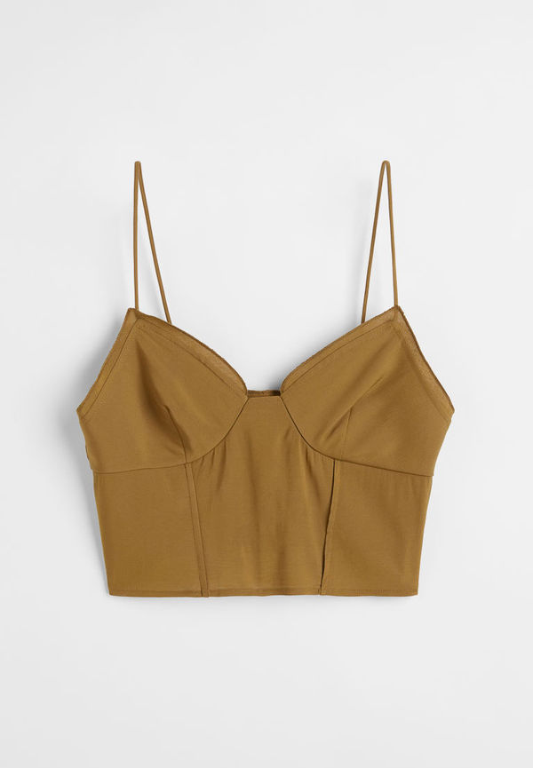 H & M - Ärmlös topp - Gul