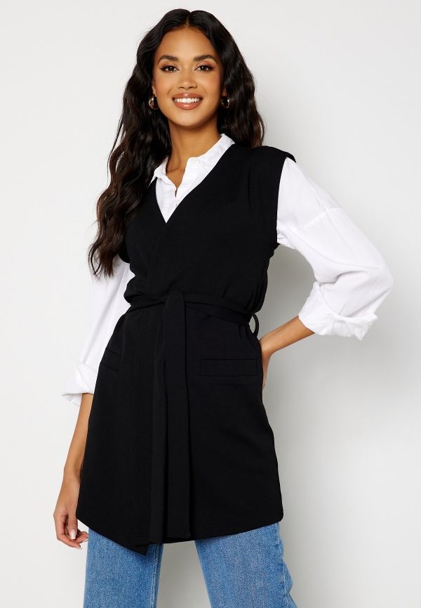 Happy Holly Mabel kimono vest Black 32/34