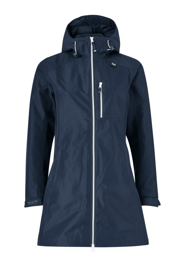 Helly Hansen - Regnjacka W Long Belfast Jacket - Blå