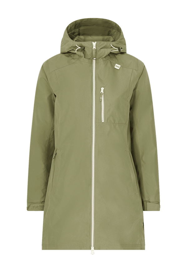 Helly Hansen - Regnjacka W Long Belfast Jacket - Grön