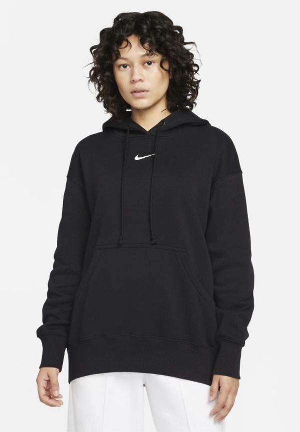 Huvtröja i oversize-modell Nike Sportswear Phoenix Fleece för kvinnor - Svart