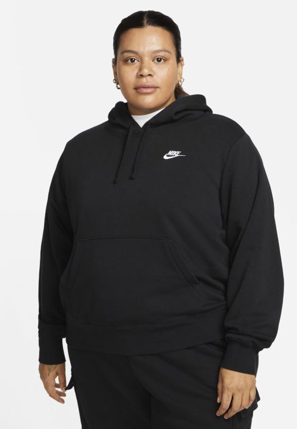 Huvtröja Nike Sportswear Club Fleece för kvinnor - Svart
