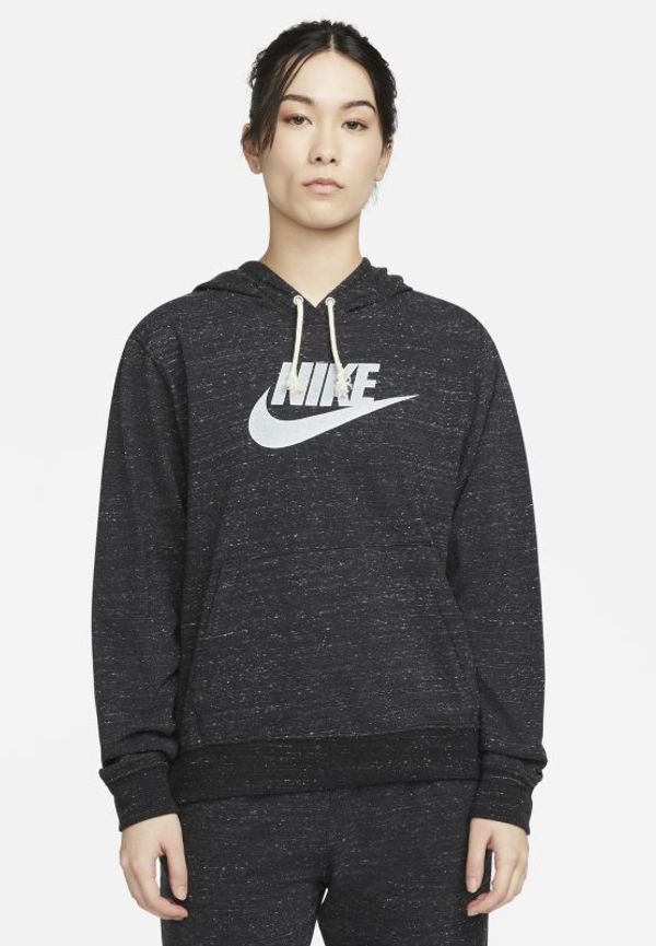 Huvtröja Nike Sportswear Gym Vintage för kvinnor - Svart