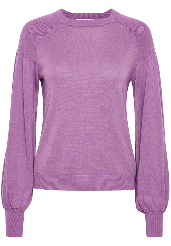 InWear - Stickade tröjor & koftor - Lila - Dam - Storlek: L,S,M