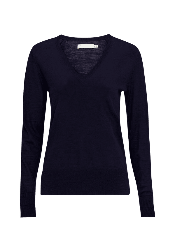 InWear - Tröja Nora V-neck Pullover - Blå