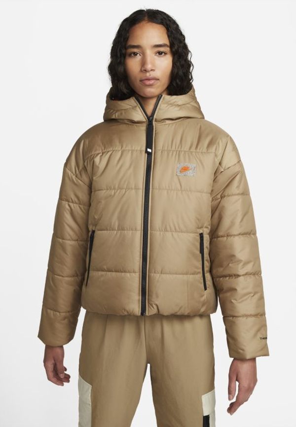 Jacka med huva och syntetfoder Nike Sportswear Therma-FIT Repel för kvinnor - Brun