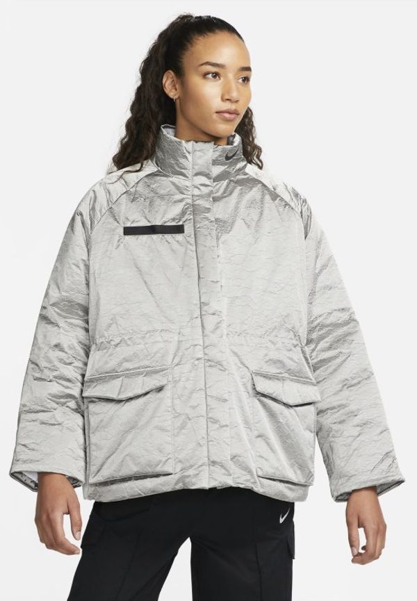 Jacka Nike Sportswear Therma-FIT Shine för kvinnor - Grå