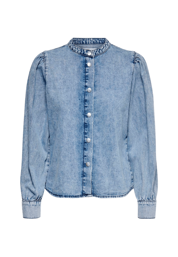 JDY - Blus jdyDortea Life Puff Sleeve Shirt M - Blå