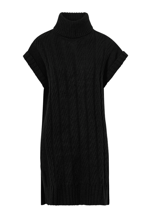 JDY - Väst jdyFra Roll Neck Cable - Svart