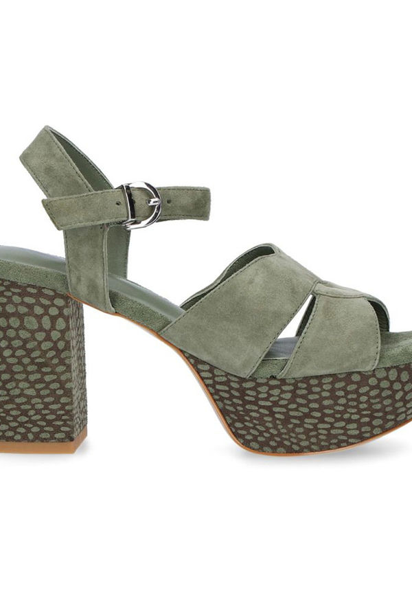 Jeannot - Sandaler - Grön - Dam - Storlek: 40 EU