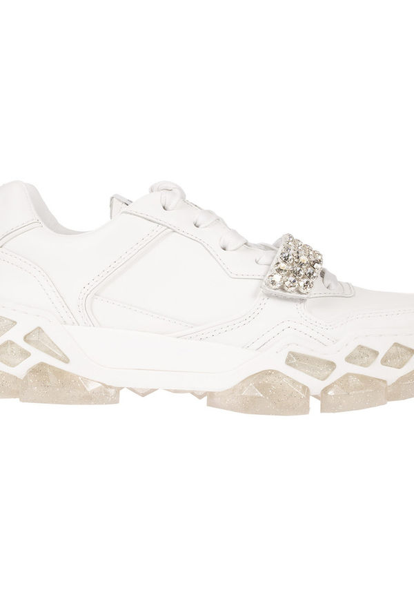 Jimmy Choo - Sneakers - Vit - Dam - Storlek: 41 EU