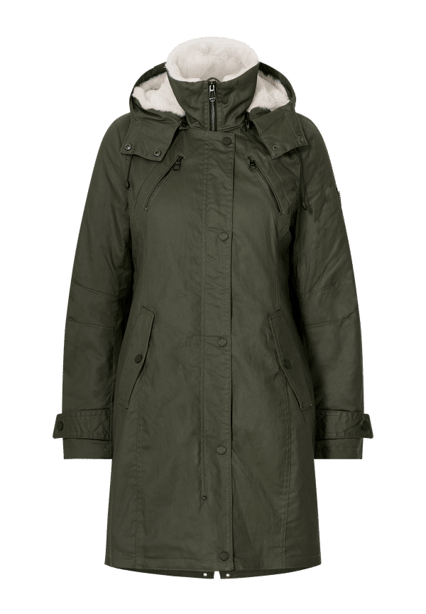 Jofama - Parkas Idun Canvas Parka - Grön