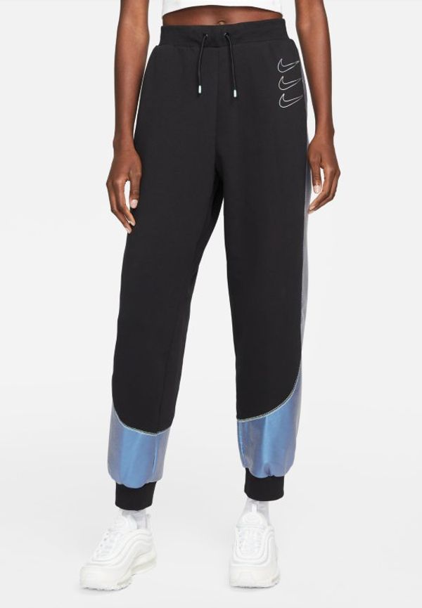 Joggingbyxor Nike Sportswear i fleecematerial med tryck för kvinnor - Svart