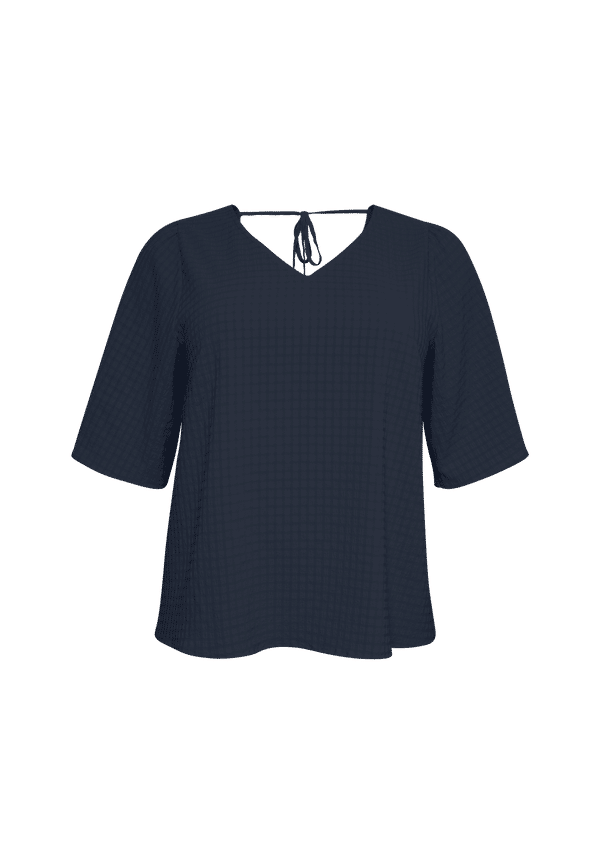 KAFFE Curve - Blus kcJocia Blouse - Blå