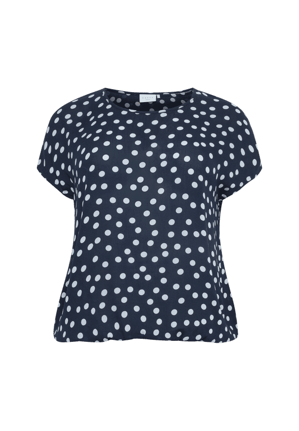 KAFFE Curve - Blus kcVilana Ami Top SS - Blå
