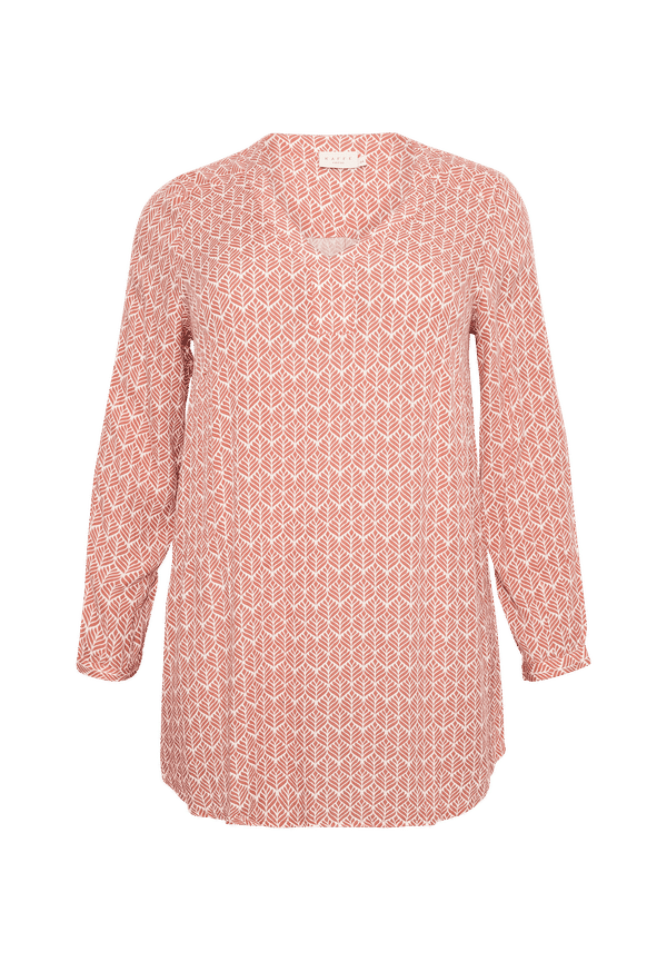 KAFFE Curve - Tunika kcMerla Ami Tunic - Röd