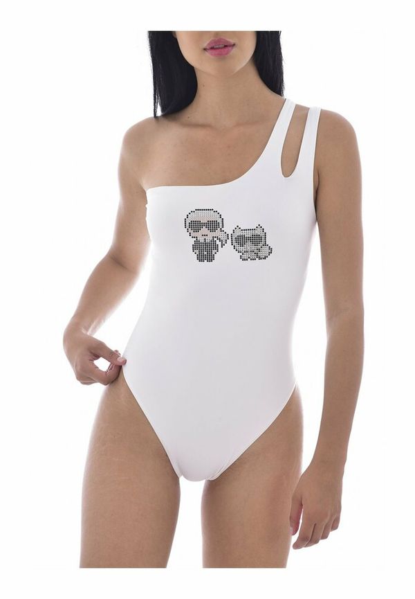 Karl Lagerfeld - Baddräkter - Vit - Dam - Storlek: Xs,L,S,M