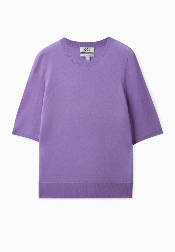KNITTED CASHMERE T-SHIRT