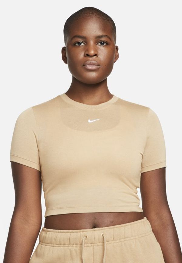 Kort topp Nike Sportswear Essential för kvinnor - Brun