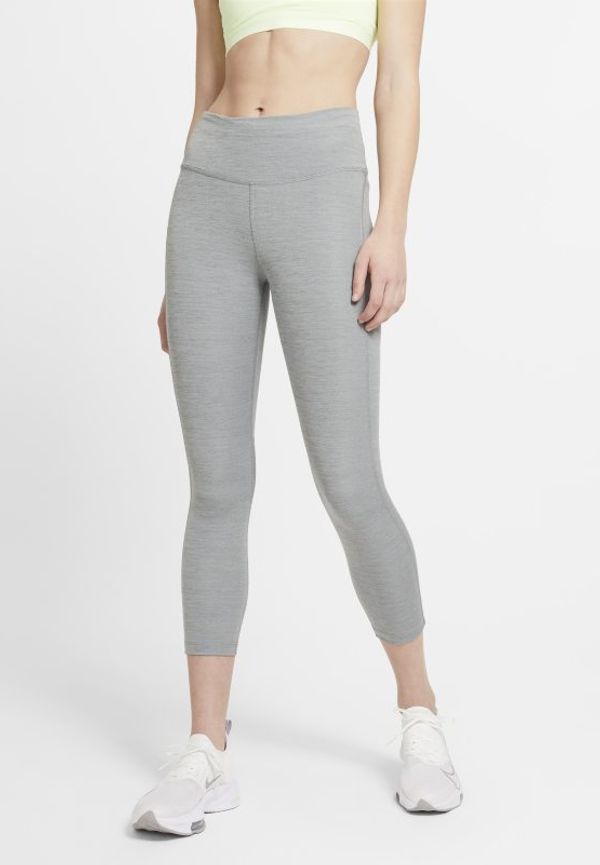 Korta löparleggings Nike Dro-FIT Epic Fast med mellanhög midja för kvinnor - Grå