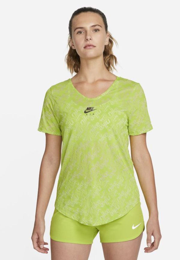 Kortärmad löpartröja Nike Air Dri-FIT för kvinnor - Grön