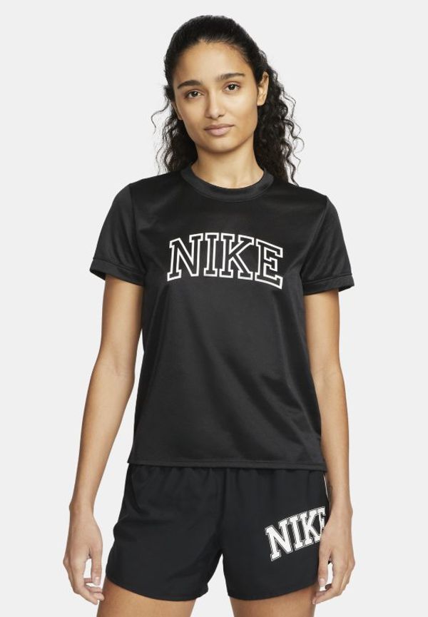 Kortärmad löpartröja Nike Dri-FIT Swoosh för kvinnor - Svart