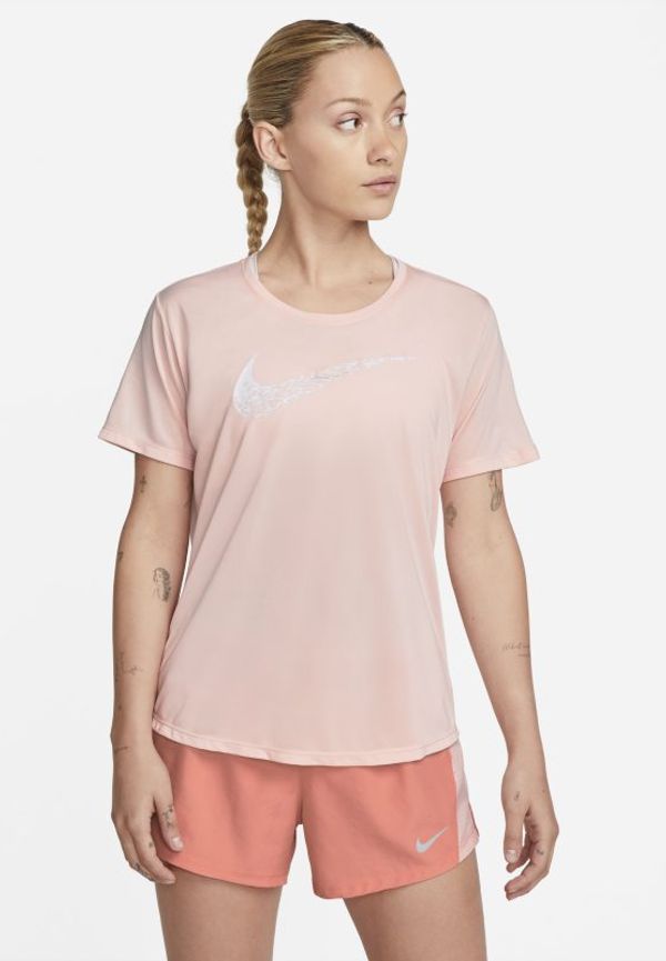 Kortärmad löpartröja Nike Swoosh Run för kvinnor - Rosa
