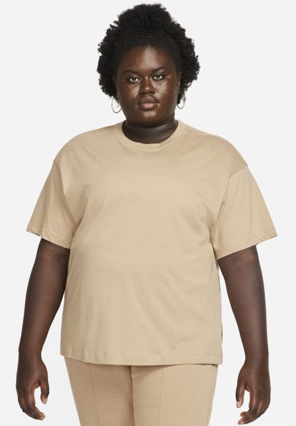 Kortärmad t-shirt i oversize-modell Nike Sportswear Essential för kvinnor - Brun