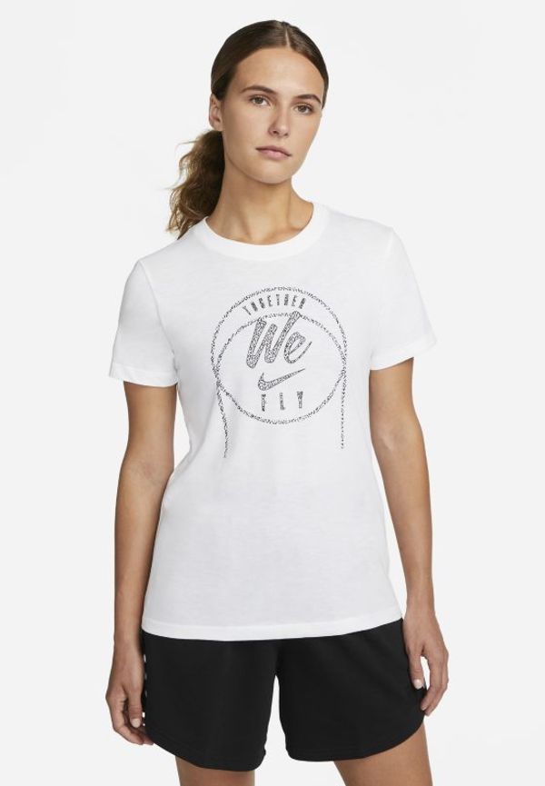 Kortärmad t-shirt Nike Dri-FIT Swoosh Fly för kvinnor - Vit