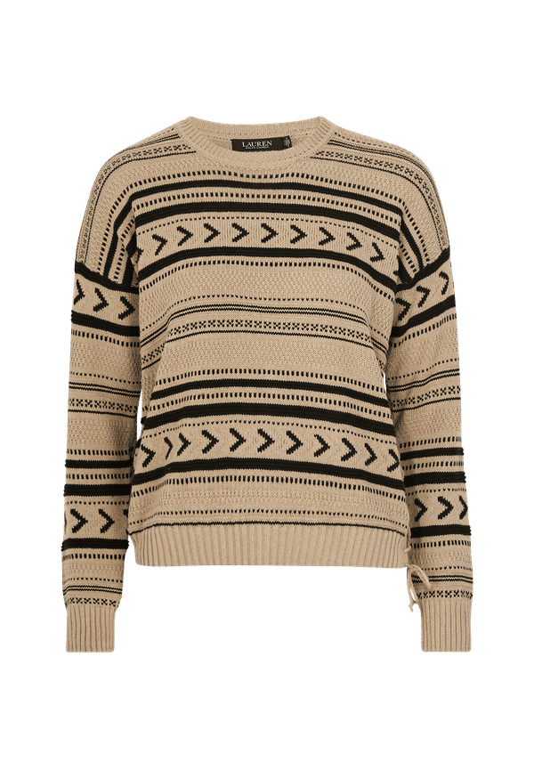 Lauren Ralph Lauren - Tröja Pima Linen LS Cn Top - Svart