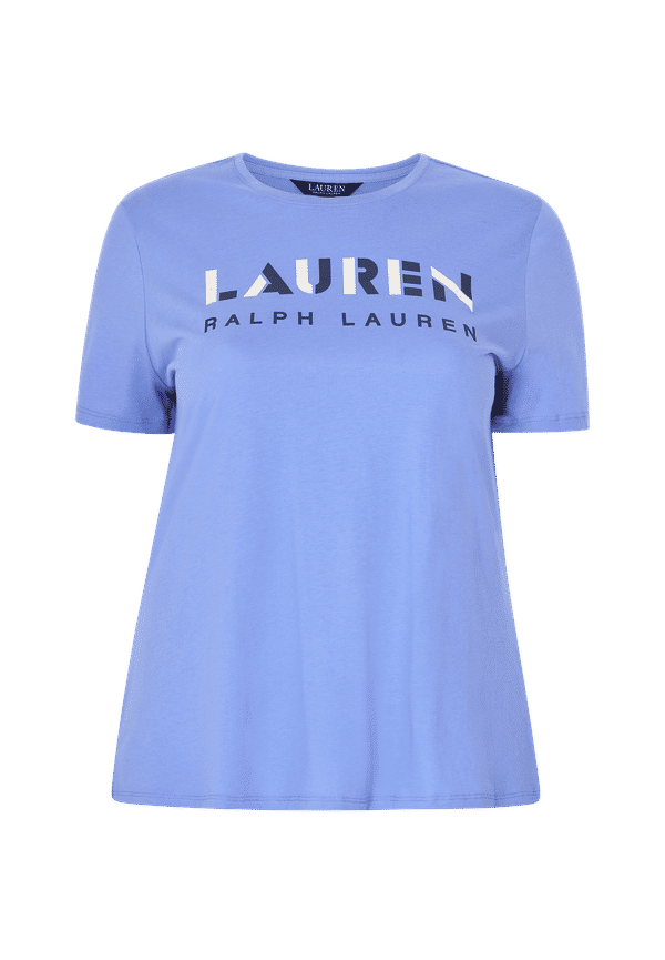 Lauren Ralph Lauren Curve - Topp Peruvian Piuma Modal T-shirt - Blå