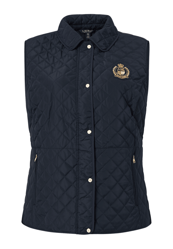 Lauren Ralph Lauren Curve - Väst med quiltat mönster - Blå