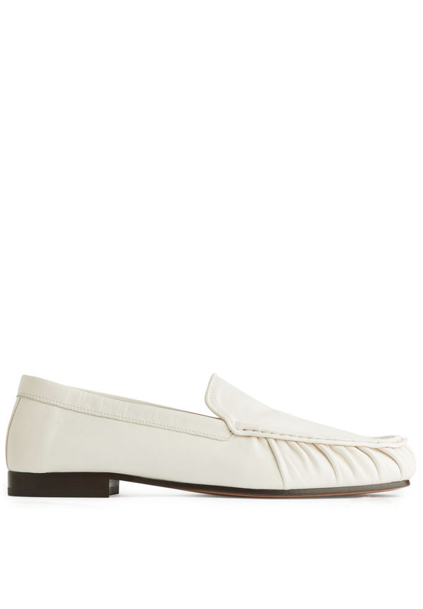 Leather Loafers - White