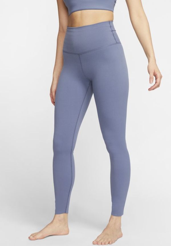 Leggings Infinalon i 7/8-längd med hög midja Nike Yoga Dri-FIT Luxe för kvinnor - Blå