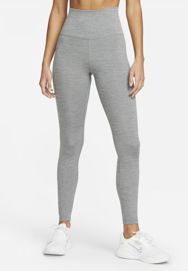 Leggings Nike Dri-FIT One med hög midja för kvinnor - Grå